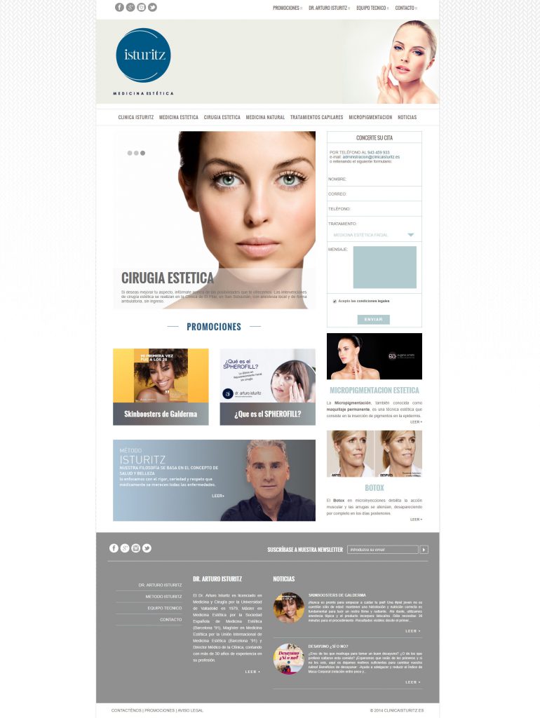Website Clinica Isturitz | DIGITAL CHILLS Diseño & Marketing Digital