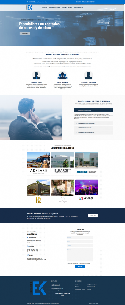 website Euskontrol | DIGITAL CHILLS Diseño & Marketing Digita
